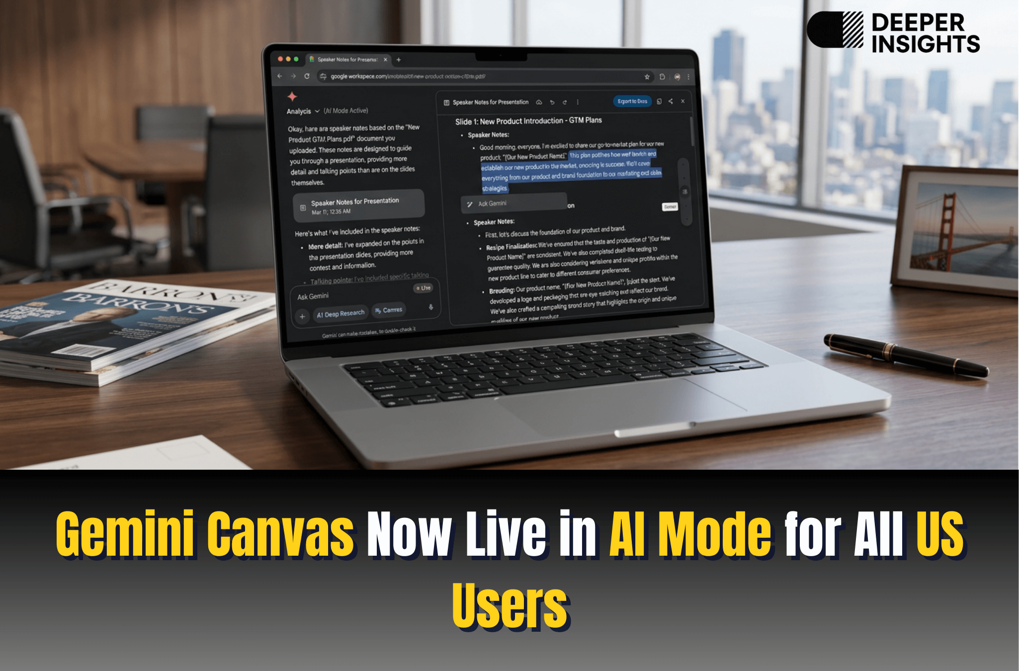 Gemini Canvas Now Live in AI Mode for All US Users