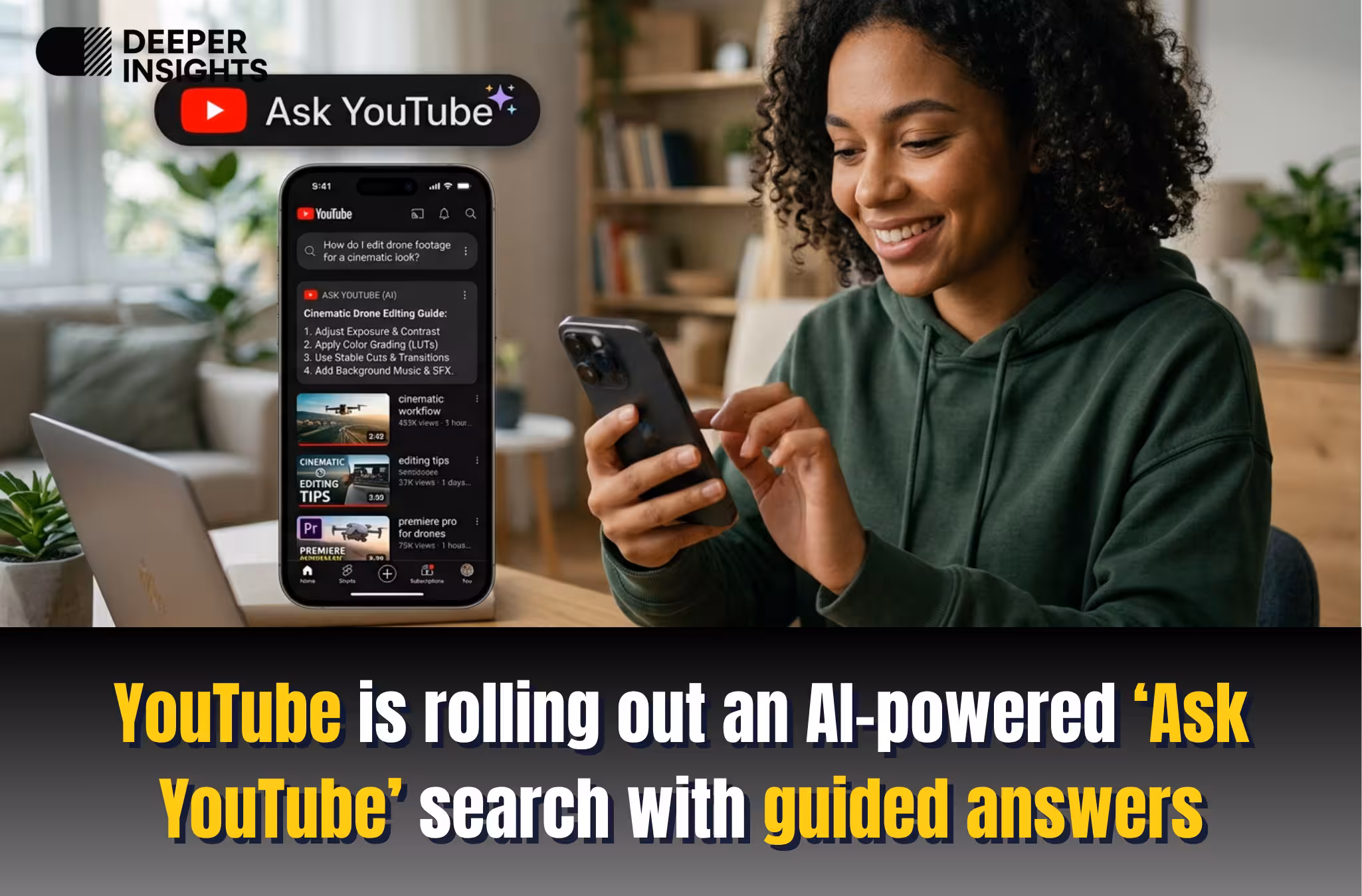 YouTube is rolling out an AI-powered ‘Ask YouTube’ search with guided answers