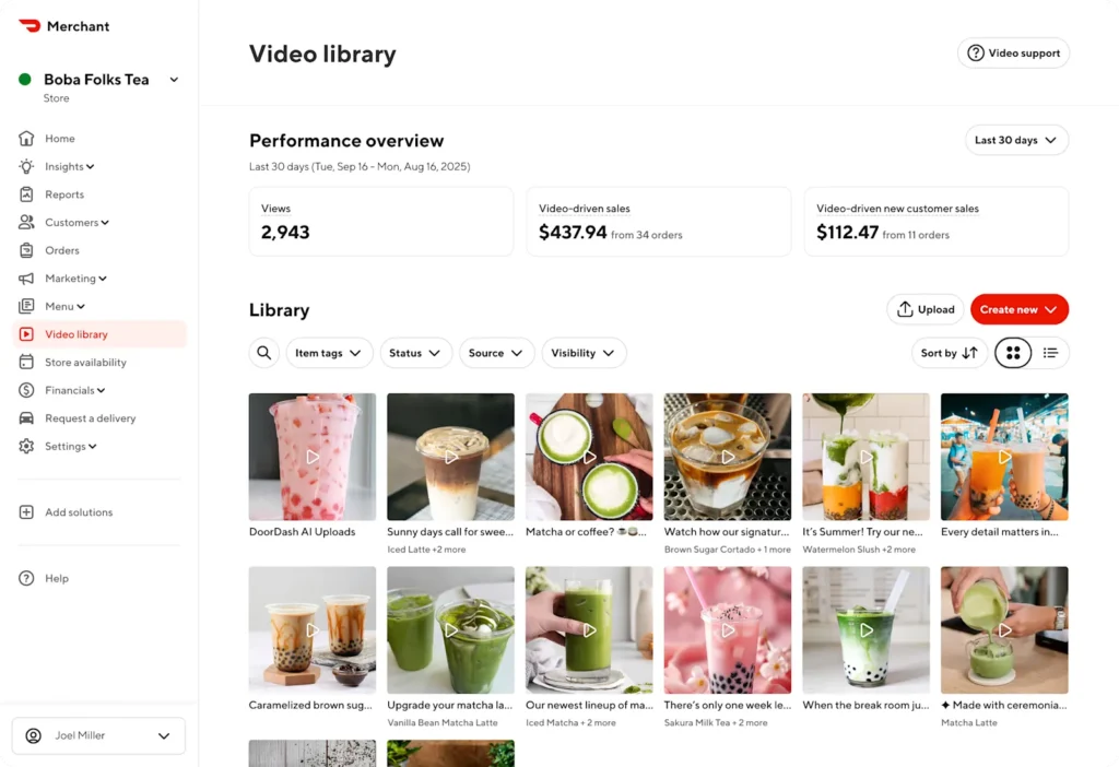 DoorDash_Example_VideoLib